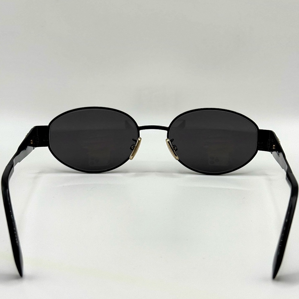 CELINE Triomphe Metal 01 Sunglasses Gold/Black - Picture 8 of 12